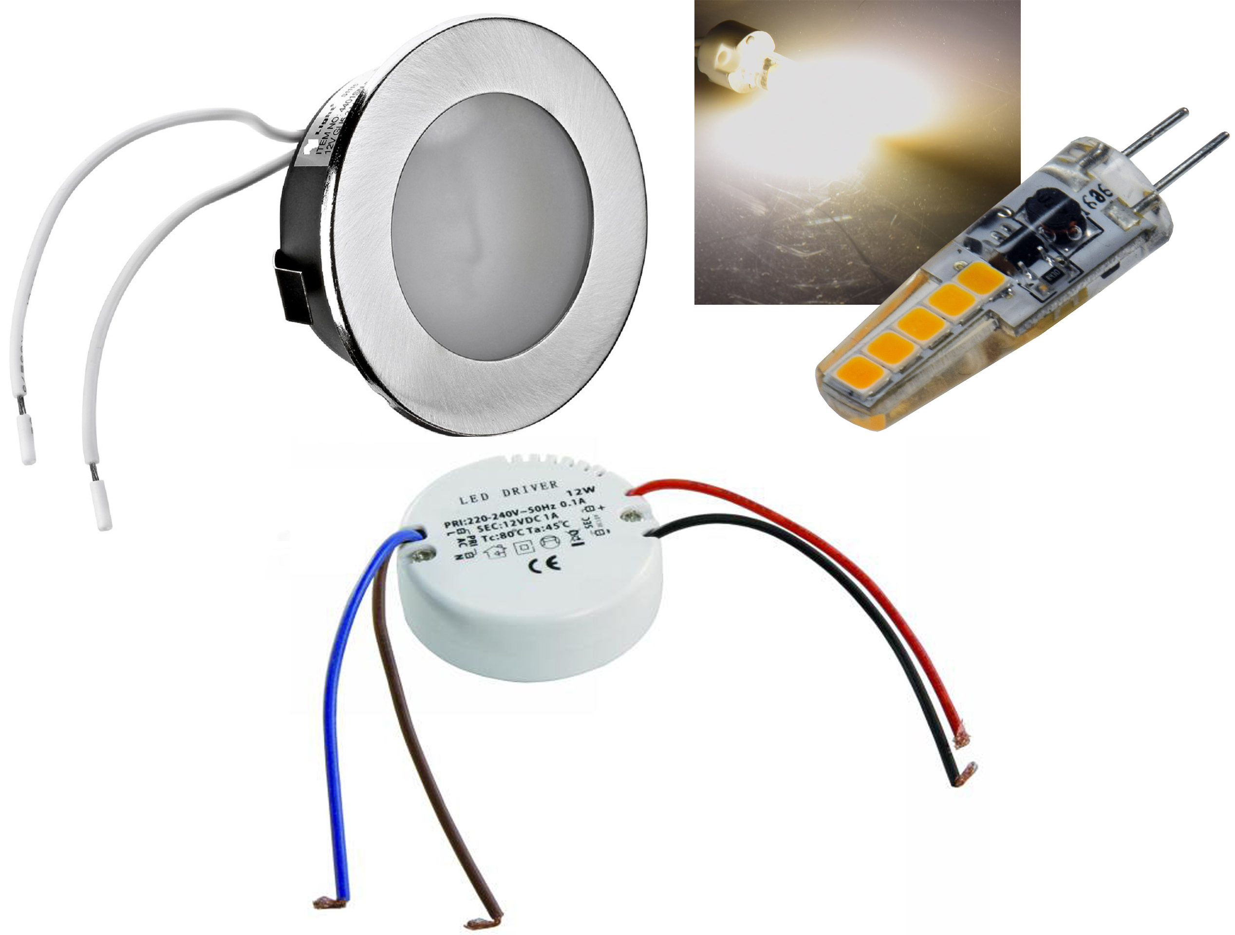 LED Einbauleuchte Set G4 12V