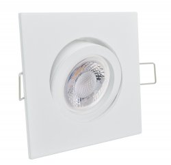 LED Einbaustrahler 230V weiß eckig 5W GU10 Spot - Klick