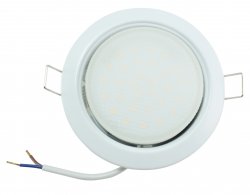 LED GX53 Einbaustrahler Set 6W weiß rund 230V flach