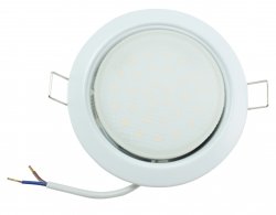 LED Einbaustrahler Set 230V flach GX53 6W wei rund Einbauleuchte