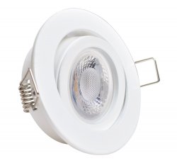 LED Einbaustrahler 230V wei matt rund 5W GU10 Spot - Klick