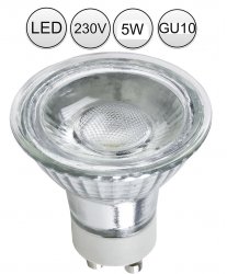 LED GU10 Strahler Tageslicht Spot 5W 4000K 45 450lm 230V