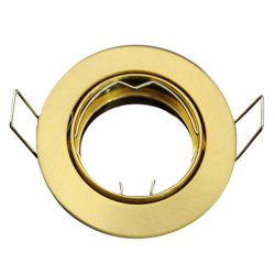 Einbaurahmen GU10 Gold Messing Matt LED Einbaustrahler