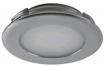 IP44 LED Einbauleuchte flach 55mm Bohr Lochma chrom 230V 2W warmwei
