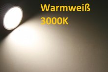 LED Modul 230V 5W warmwei Spot Strahler 25mm flach 36 3000K