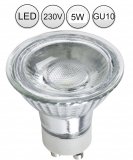 LED Einbaustrahler 230V Edelstahl gebrstet rund 5W GU10 Spot