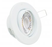 LED Einbaustrahler 230V wei rund schwenkbar 5W GU10 Spot