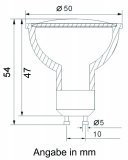 LED Einbaustrahler 230V wei rund schwenkbar 5W GU10 Spot