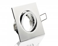 LED Einbaustrahler 230V Chrom-Glnzend eckig 5W GU10 Spot - Klick