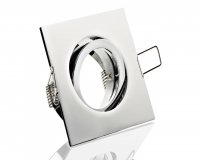 LED Einbaustrahler 230V Chrom-Glnzend eckig 5W GU10 Spot - Bajo