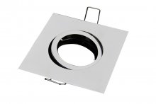 LED Einbaustrahler 230V Chrom-Glnzend eckig 5W GU10 Spot - Klick