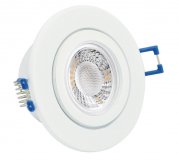 IP44 LED Einbaustrahler Set Weiß rund GU10 5W 230V