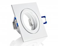 IP44 LED Einbaustrahler eckig wei 230V flach dimmbar 5W Modul - Klick