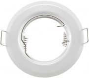 LED Einbaustrahler 55mm Lochma Einbaurahmen GU10 Rund Wei
