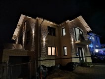 Aufbau Wandleuchte Innen Aussen 230V eckig schwarz Matt IP54 Up & Down