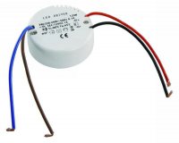 LED Trafo 12V DC Gleichstrom 0,5-12W Ultraslim rund flach 55mm