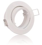 Einbaustrahler GU10 Einbaurahmen wei matt schwenkbar 68mm Bajonettverschluss