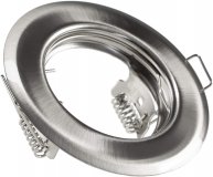 LED Einbaustrahler flach 55mm Lochma 230V 5W Einbauleuchte silber gebrstet