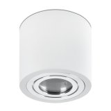 IP44 LED Aufbaustrahler Aluminium wei rund 230V 5W GU10 LED