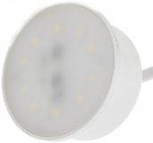 LED Einbaustrahler eckig flach 55mm Bohr Lochma 230V 3W Einbauleuchte Edelstahlgebrstet warmwei 120