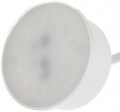 LED Einbaustrahler eckig flach 55mm Lochma 230V 3W Einbauleuchte Edelstahlgebrstet warmwei 120