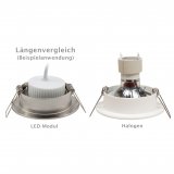 LED Modul flach 230V 3W warmwei 50x25mm 90 265lm 3000K