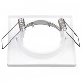 LED Einbaustrahler wei eckig 230V 55mm Lochma Einbauleuchte 5W GU10 LED