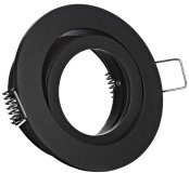 LED Einbaustrahler schwarz 230V flach dimmbar 5W CCT Deckenstrahler schwenkbar