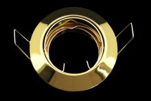 Einbaurahmen GU10 Gold Messing LED Einbaustrahler