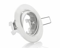 LED Einbaurahmen GU10 Einbaustrahler wei rund schwenkbar 68mm