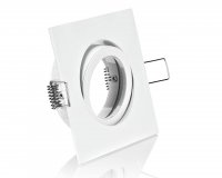 Einbaurahmen GU10 eckig weiß LED Einbaustrahler schwenkbar