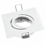Einbaurahmen GU10 eckig weiß matt LED Einbaustrahler schwenkbar