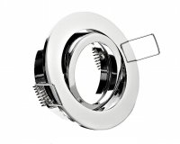 LED Einbaustrahler chrom rund Klickverschluss 12V/230V