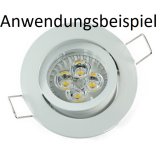 LED Einbaustrahler Druckguss GU10 Einbaurahmen wei schwenkbar