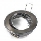 GU10 Einbaurahmen Druckguss Bicolor Silber-Chrom rund 12/230V