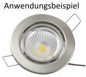 LED Einbaustrahler GU10 Einbaurahmen Edelstahlgebrstet schwenkbar