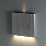 LED Wand Treppenleuchte 230V Aluminium 2W warmweiß dezent indirekt